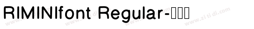 RIMINIfont Regular字体转换